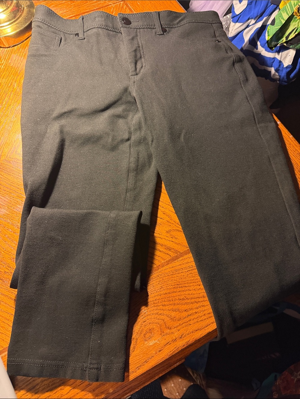 Chico's Black Slim Straight Stretch Pants